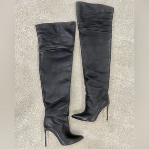 Perfection! Brand New Paris Texas OTK Black Leather Boot size 41